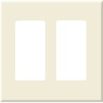 PCS Screwless Decorator Wallplate, 2-Gang, Brown